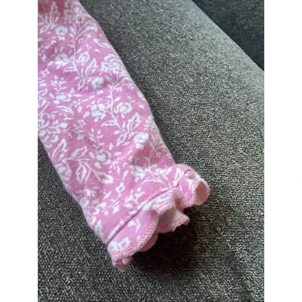 Little Me pink Ruffle Footie Bamboo‎ 3m